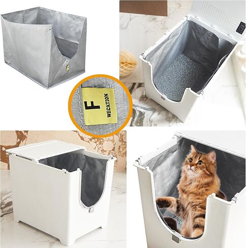 Reusable Flip F Liners, Compatible with Modkat Flip Litter Box, 2 Pack of Durable Flip Liners Type F in Saudi Arabia