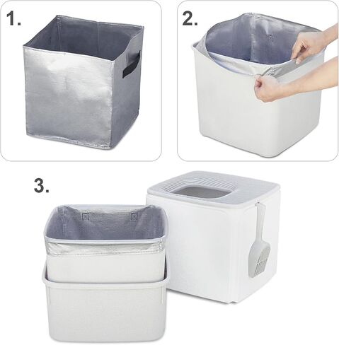 Reusable Flip F Liners, Compatible with Modkat Flip Litter Box, 2 Pack of Durable Flip Liners Type F in Saudi Arabia