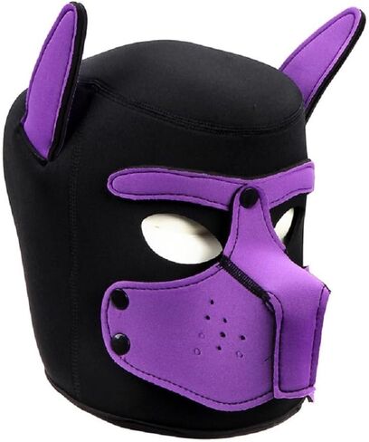 Neoprene Puppy Face Muzzle Dog Hood Mask Play Hoods in Saudi Arabia