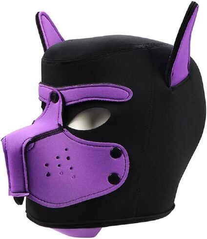 Neoprene Puppy Face Muzzle Dog Hood Mask Play Hoods in Saudi Arabia
