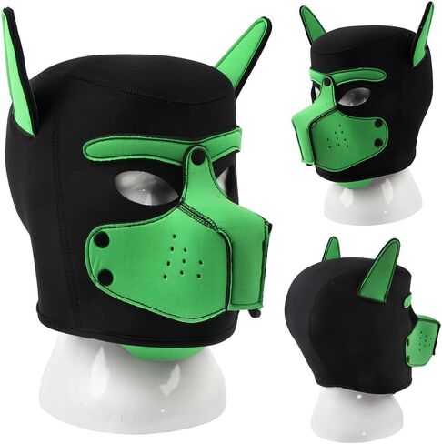 Neoprene Puppy Face Muzzle Dog Hood Mask Play Hoods in Saudi Arabia