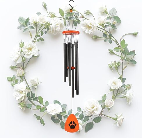 Wind Chimes for Outside, 25.5" Tuned Chime Dog Memorial Gifts for Loss of Dog, Loss of Dog Sympathy Gift, Dog Passing Away Gifts, Bereavement Gift, Pet Remembrance Gift in Memory of Dog Cat in Saudi Arabia