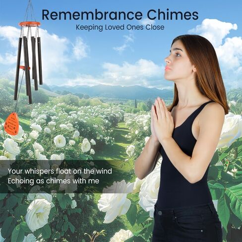 Wind Chimes for Outside, 25.5" Tuned Chime Dog Memorial Gifts for Loss of Dog, Loss of Dog Sympathy Gift, Dog Passing Away Gifts, Bereavement Gift, Pet Remembrance Gift in Memory of Dog Cat in Saudi Arabia