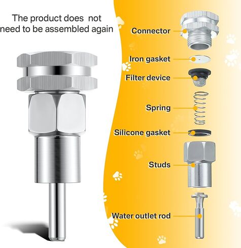 2 جهاز كمبيوتر شخصى الفولاذ المقاوم للصدأ التلقائي شارب المياه 1/2 ''3/4'' التلقائي الحلمة مياه الشرب موصل خزان المياه النحاس مع فتاحة ثقب وشريط سباك للكلاب والحيوانات الأليفة الأخرى in Kuwait