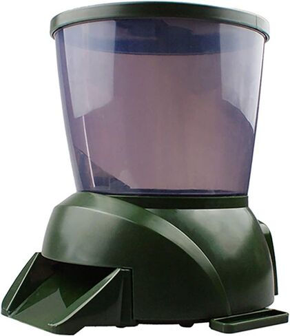 4.5L Automatic Fish Feeder, Pond Fish Feeder, Outdoor Fish Food Dispenser, Large Moisture Proof Timer Feeding Food Dispenser(GREEN) in Saudi Arabia