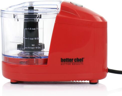 Better Chef 1.5-Cup Mini Food Processor | Stainless-Steel Blade | Pulse Switch (Black) in Saudi Arabia