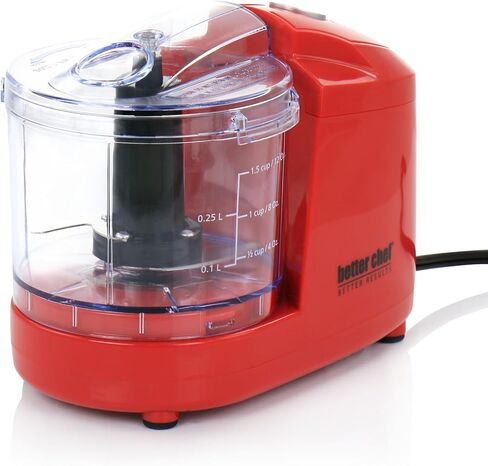 Better Chef 1.5-Cup Mini Food Processor | Stainless-Steel Blade | Pulse Switch (Black) in Saudi Arabia