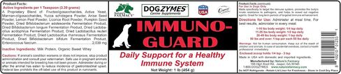 Dogzymes Immuno Guard لدعم مناعة الجسم مع البروبيوتيك والإنزيمات الحية المفيدة (8 أونصة) in Kuwait