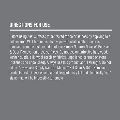 مزيل البقع والروائح الكريهة من نيتشرز ميراكل سيمبلي للحيوانات الأليفة، 32 أونصة، مصنوع من 86% من المواد السطحية المشتقة من النباتات in Kuwait