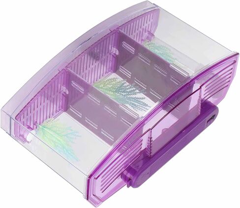 Yctze LED Acrylic Aquarium Fish with Three Divisions Breeding Isolation Box and Kit - Ideal for Small Fish, Betta Fish, Dual and Mini Aquarium Environment () in Saudi Arabia