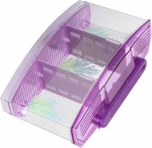 Yctze LED Acrylic Aquarium Fish with Three Divisions Breeding Isolation Box and Kit - Ideal for Small Fish, Betta Fish, Dual and Mini Aquarium Environment () in Saudi Arabia