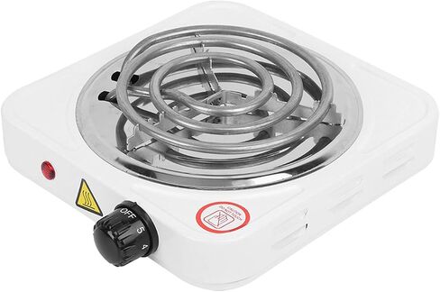 Single Tube Electric Stove With Variable Tempertature Control,Stainless Steel Portable Single Coil Electric Cooktop With Overheat protection suitable for cooking, boiling water,1000 Watts,110V in Saudi Arabia