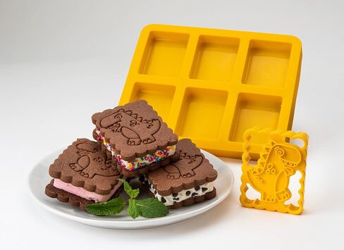 Mobi Silicone Ice Cream Sandwich Maker, T-Rex in Saudi Arabia