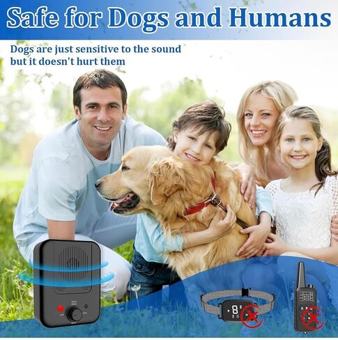2024 Smart Anti Barking Device No.1 in Middle East 50 Feet Water Proof Deterrent Device Indoor & Outdoor Rechargable Ultrasonic Bark Control Device Neighbor Dog Silencer Bark Box Stop Bark in Saudi Arabia