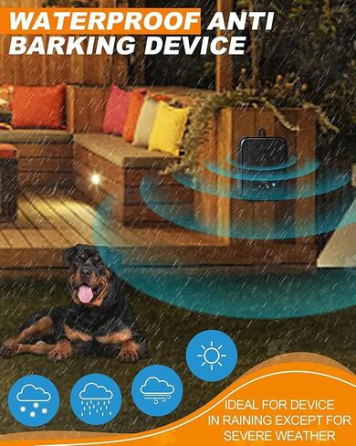 2024 Smart Anti Barking Device No.1 in Middle East 50 Feet Water Proof Deterrent Device Indoor & Outdoor Rechargable Ultrasonic Bark Control Device Neighbor Dog Silencer Bark Box Stop Bark in Saudi Arabia