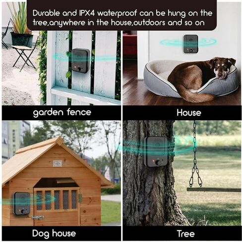 2024 Smart Anti Barking Device No.1 in Middle East 50 Feet Water Proof Deterrent Device Indoor & Outdoor Rechargable Ultrasonic Bark Control Device Neighbor Dog Silencer Bark Box Stop Bark in Saudi Arabia