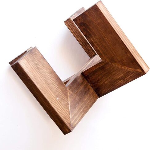 Mid Century Wood Plant Stand Indoor - Flower pedestal modern plant stool tiered - Brown hairpin plant pot holder POT NOT INCLUDED (15 inches) in Saudi Arabia