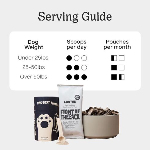 Soothe Immune Support Dog Supplement | Probiotics and Postbiotics for Allergies and Dog Gut Health | Fights Paw Licking, Itchy Skin and Ear Infection | Promotes Healthy Skin and Coat | 60 Scoops in Saudi Arabia