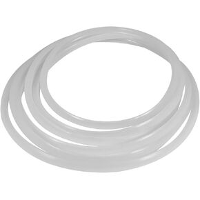 Gasket Sealing Ring, Silicone Gasket High Efficient Sealing for Home for Commercial(Diameter 24CM, Black)