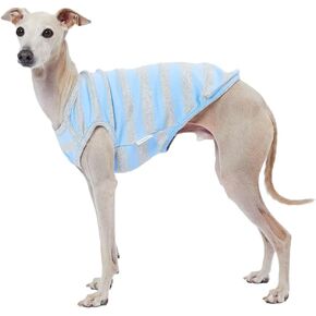 Dog Tank Top Cotton Shirts for Small Dogs Rugby Striped Sleeveless T-Shirts Soft Breathable Cool Dog Shirt pet Clothes (Green/Navy, 4X-Large)
