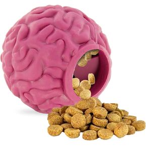 BULLOCK Chew Toy Ball - Bite-Resistant Dog Treat Ball Dispenser - Ideal for Dog Puzzle Toys, Puppy Teething & Training Exercise (Green)