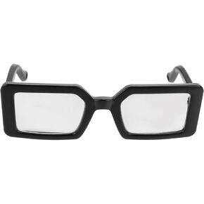 POPETPOP Clear Glasses Puppy Outfits Dog Sunglasses Plastic Portable Puppy Eyeglasses Cat Dog Puppy Funny Eyeglasses Eye- Wear Cosplay Photos Props Accessories Black Small Dog Costume Retro Decor