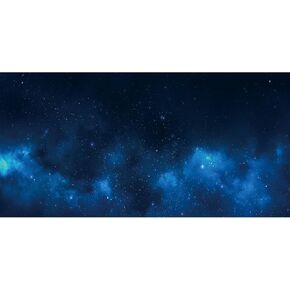 AWERT 48x24 inches Galaxy Aquarium Background Cloud Stars and Blue Cosmic Universe Fish Tank Background Mystery Space Terrarium Background