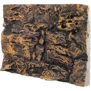 Kisangel Terrarium Background 3D Reptile Tank Background Snake Habitat Rock Wall Backdrop Decor,Dark Grey