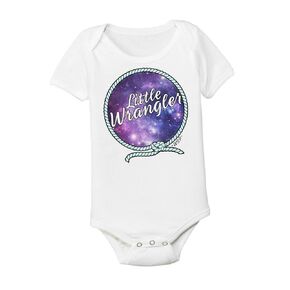 WideSpread Panic Little Wrangler was Born 3-6 Months Baby Bodysuit Spread Head Onesie Adorable Rock and Roll Youth Toddlers Tshirt Mothers Day Gift WRA36SS
