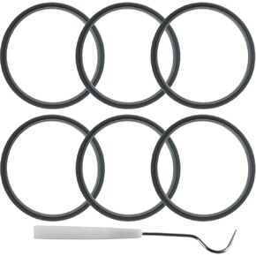 6-pack Sealing Gaskets Replacement Parts Fits for NutriBullet Blenders 600w/900w Extractor Blade