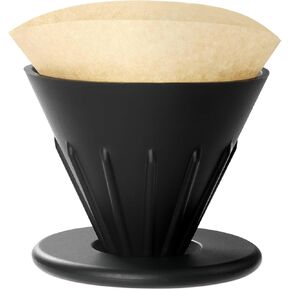 Ailelan Collapsible Coffee Dripper Pour Over Coffee Filter, Portable Camping Coffee Maker Cone, Reusable Silicone Pour Over Coffee Filter Holder for Home, Travel, Office, Hiking, Backpacking(Red)