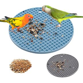 2pcs Bird Foraging Puzzle Toy, Silicone Bird Slow Feeder Mats, Parrot Cage Accessories, Foraging Toys Fit for Parakeet, Cockatiel, African Grey, Conure, Budgie