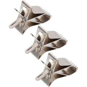 3pcs Stainless Steel Clips Pet Feeder Bird Food Holder Parrot Cage Supplies Pet Supply Cuttlebone Clamp Clamps Birds Cage Food Clip Parrot Food Clip Fixed Clamp Birdcage Fruit Fork