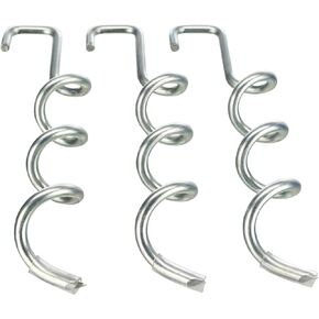 TRIXIE Heavy Duty Steel Ground Stakes, Twist, 3 pc