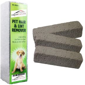 Pet Hair Remover Rock Removes Dog Hair or Cat Hair Quick, Easy & Efficient from Carpet & Upholstery (3 Pack)