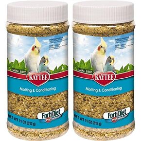 (عبوتان) مكمل Kaytee Forti-Diet Pro Health Molting & Conditioning للطيور الصغيرة، 11 أونصة لكل عبوة