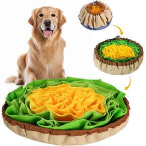 HOPET Snuffle Mat for Small and Large Dog Breeds, Sniff Mat for Slow Eating and Stress Relief, Adjustable Puzzle Toys for Cats-Dogs, Interactive Dog Toy for Mental Stimulation and Life Enrichment
