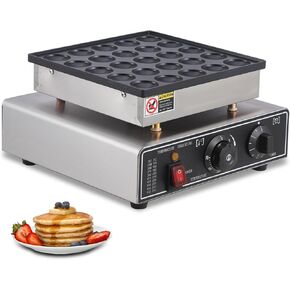 Mini Dutch Pancake Maker 25PCS Commercial Muffin Machine Non-stick Dorayaki Maker Electric Muffin Maker Machine 850W Mini Pancake Machine for Bakery Home and Kitchen Restaurant