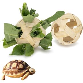 Tortoise Treat Ball, Hay Feeder Ball for Small Animals, Foraging Toy for Turtle, Guinea Pig and Rabbit in Kuwait