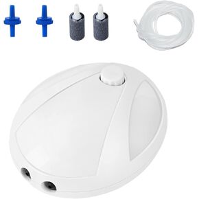 AQUANEAT Aquarium Air Pump, 100 Gallon Fish Tank Air Pump, Fish Air Bubbler, Hydroponic Oxygen Aerator, with Airline Tubing, Air Stone, Check Valve