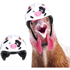 Creative Chicken Helmet Elegant Hens Hats, Adjustable Elastic Strap,Funny Pet Lace Hat Accessories,Fashion Hat for Rooster Duck Parrot Poultry Stylish Show Costum