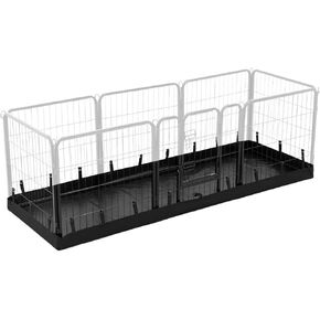 PJYuCien Rectangle Dog Playpen Bottom Pad - Fits 8 Panels 24" Width Metal Dog Playpen -24"x72" Size 600D Oxford Cloth Waterproof Playpen Bottom Pad (Note: Only Bottom Pad, No Playpen!!!)