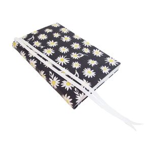 6 Inch Trade Size Small Paperback Book Cover for Adults in DAISIES Stretch Fabric, Floral Paperback Book Sleeve for Paperback and Hardcover Novels 6 x 9 to 5.5 x 8.5
