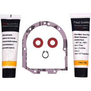 4162324 Kitchen Mixer Transmission Case Gasket, for KitchenAid Mixers K45, K5, KSM90, KSM150, With 1.8 Oz 2 x Food Grade Grease - NSF-H1 Accredited.