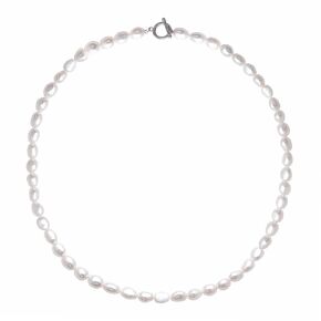 8-9MM Freshwater Cultured Baroque Pearl Necklace for Women, Princess Necklace 18 Inches