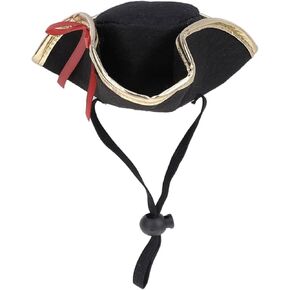 Pet Pirate Hat Dog Cat Captain Cap Halloween Party Hat Dress Up Costume Accessories Photo Props for Cat Dog Puppy