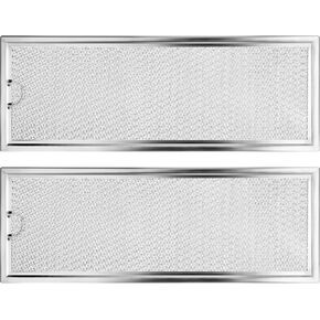 4Pcs Microwave Grease Filter Replacement for GE WB06X10288, Microwave Filter Replacement 13" x 4.7" Grease Filter Replacement