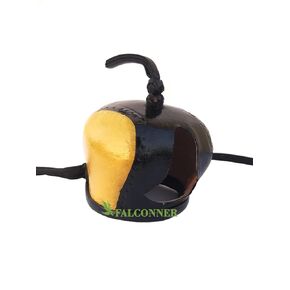 Falconry Yellow & Black Dutch Hood Size 56mm