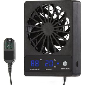 Reptile Fan,Humidity Fan,Dehumidifier for Rainforest Terrarium Vivarium, Improving Air Circulation for Amphibians, Reptiles, and Snakes