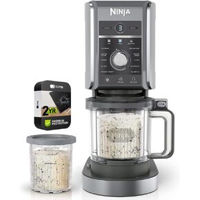 Ninja NC501 CREAMi Deluxe 11-in-1 XL Ice Cream Maker Silver (Renewed) Bundle with 2 YR CPS Enhanced Protection Pack in Saudi Arabia